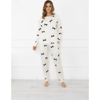 Dámské pyžamo Dámské pyžamo s dlouhým rukávem a dlouhými kalhotami Figaro S