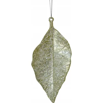 Vánoční ozdoba ZÁVĚSNÁ OZDOBA NA STROMEČEK ZLATÝ LIST
