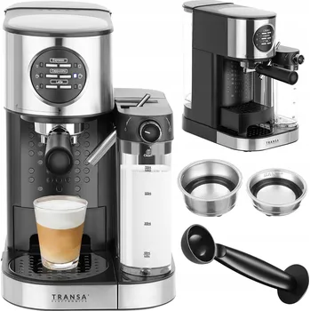 Kávovar Pákový tlakový kávovar Transa Electronics MultiCoffee 1470 W černý