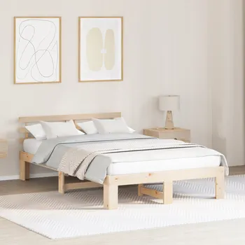 Postel Dřevěná manželská postel VidaXL 120x190 akácie