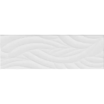 Obklad Fiji edera 3D bianco - obkládačka rektifikovaná 25x75 bílá IFIR10RV