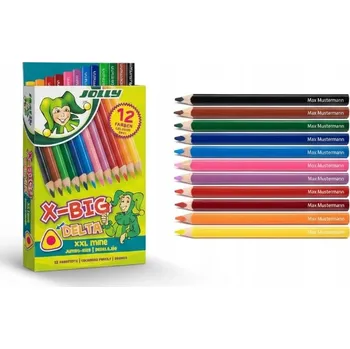 Kresba TROJÚHELNÍKOVÉ PASTELKY 12 KUSŮ SADA PASTELEK PASTELKY VIVID