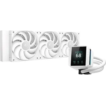 Počítačové chlazení DEEPCOOL Vodní chladič MYSTIQUE 360 WH, ARGB, 3x 120mm, AM5, LGA1851, bílá R-LX360-WHDSNMP-G-1