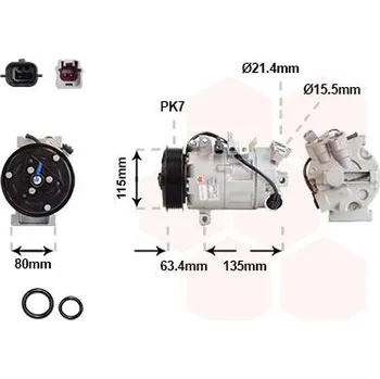 Kompresor klimatizace Kompresor, klimatizace VAN WEZEL 4300K630