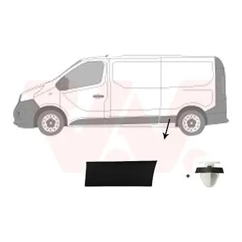 Lišta karosérie Ozdobná / ochranná lišta, boční stěna VAN WEZEL 4396427
