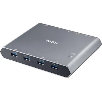 KVM přepínač ATEN 2-Port 4K DisplayPort USB-C KVM Dock switch
