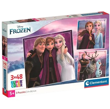 Puzzle Frozen (Ledové království) Clementoni - Puzzle 3x48 Ledové Království