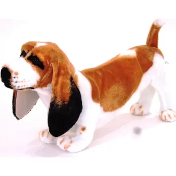 plyšák Plyšový pes Basset Hound 64cm (Hebký společník s dlouhýma ušima)