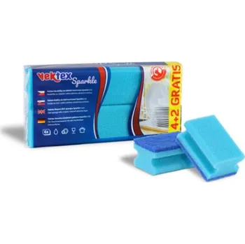 Houbička Vektex Houbičky tvarované 6 ks Sparkle, mix modrá a zelená