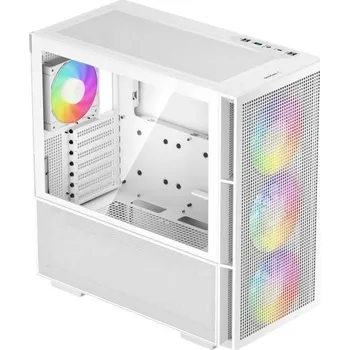 Počítač DEEPCOOL skříň CH560 / MidT/ 3x140 a 120mm ARGB fan / USB 3.0 / tvrzené sklo / bílá