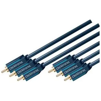 Audio kabel ClickTronic HQ OFC 3x CINCH - 3x CINCH propojovací kabel 20m M/M RGB / YUV