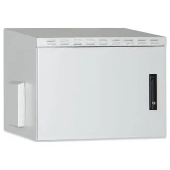 Rozvaděč DIGITUS 12U nástěnná skříňka, venkovní, IP55 713x600x600 mm, barva šedá (RAL 7035)