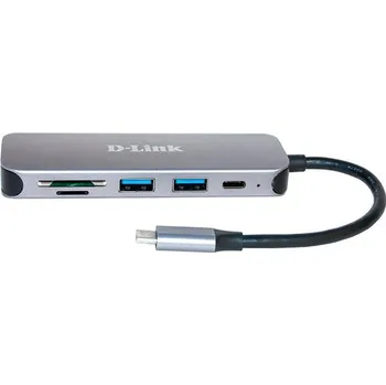 USB hub D-Link DUB-2325/E 5-in-1 USB-C Hub with Card Reader