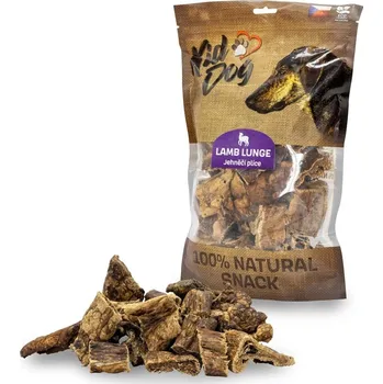 Pamlsek pro psa KIDDOG 100 % Natural Snack Jehněčí plíce 300 g