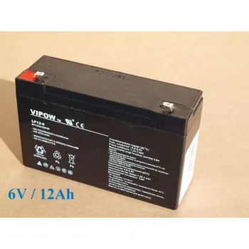 Dětské elektrovozidlo Baterie gelová Vipow 6V/12Ah/20HR pro dětská vozítka
