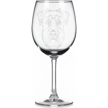 Sklenice Sklenice na víno s gravírovaným motivem – Glen of Imaal teriér – 2