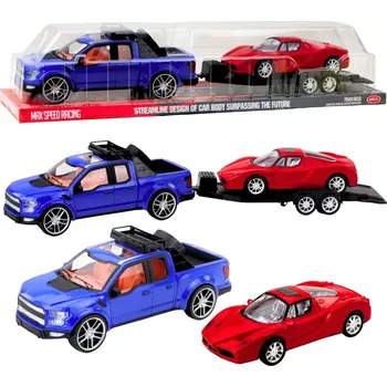 autíčko Sada terénní auto s přívěsem a sportovní auto