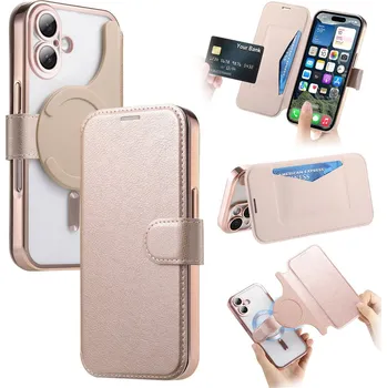 Pouzdro na mobilní telefon Pouzdro pro iPhone 17 - podp. MagSafe - odnímatelné - rose gold