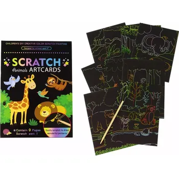 Hračka Zdrapávací omalovánka pro děti ZOO zvířátka