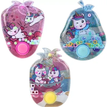 Desková hra Kapesní vodní hra s jednorožci pestrobarevným motivem