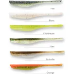 CAPERLAN Měkká nástraha typu finess s atraktantem WXM Yubari Finss 130 světle zelená ŽLUTÁ