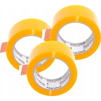 Lepicí páska Balicí páska PAKOVA PRO Honey šířka 48 mm délka 90 m 3 ks