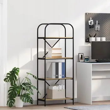 Knihovna Police dřevotřísková deska VidaXL 60 x 30 cm dub sonoma