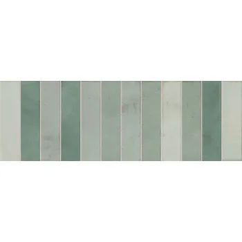 Karma stripe smeraldo - obkládačka 25x75 zelená IKAR08