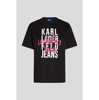 TRIČKO KARL LAGERFELD JEANS KLJ REG GRAFFITI LOGO BLACK