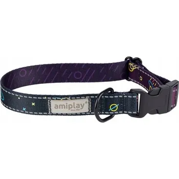 Obojek pro psa Amiplay Nastavitelný obojek BeSpace, velikost XL, neonový