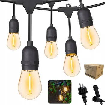 Vánoční světelná girlanda Girlanda Savineo 15 m (1500 cm) do zásuvky