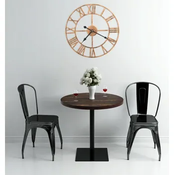 Hodiny VidaXL Nástěnné hodiny, kovové, 40 cm, zlaté