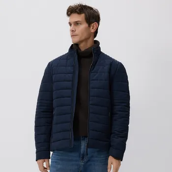 Dámský kabát Reserved - Prošívaná bunda biker - tmavomodrá - 543HK-59X - 543HK-59X-XL