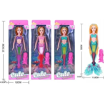 Panenka PANENKA MOŘSKÁ PANNA SE SVĚTLEM, MAGICKÁ BAREVNÁ SVÍTÍCÍ OCAS