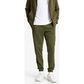 DOMYOS Pánské fitness tepláky regular M KAŠTANOVÁ|ZELENÁ