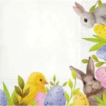 Papírový ubrousek Velikonoční ubrousky Paw 33x33 cm, 20 kusů