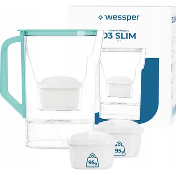 Filtrační konvice Filtrační konvice Wessper D3 SLIM 2,7 l mátová + 3x filtr