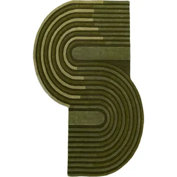 Koberec Zelený ručně tkaný vlněný koberec 150x240 cm Conway Retro – Flair Rugs ID_1817786