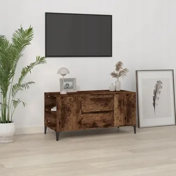 Televizní stolek VidaXL TV stolek, kouřový dub, 102x44,5x50 cm