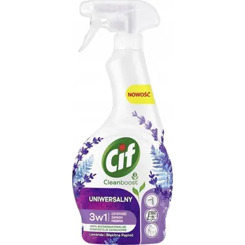 Univerzální čisticí prostředek Cif Cleanboost Univerzální Sprej 3v1 Levandule A Modrá Kapradina 500 ml