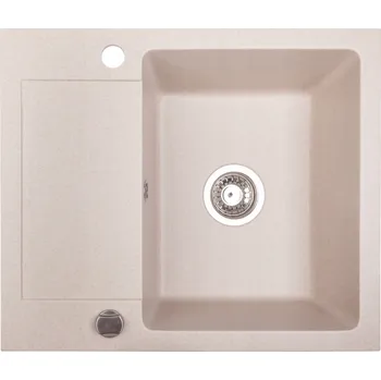 Granitový dřez Jednokomorový granitový dřez Brenor Cordeo 59, béžový