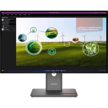 Monitor Lenovo LCD P27q-40 27"2560x1440 IPS/6ms/350cd/m2/1500:1/Repro/HDMI/2xDP/3xUSB-A/USB-C/USB-B/Pivot/VESA/černá