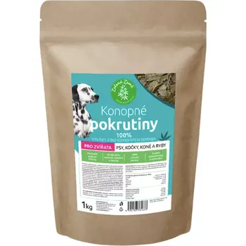 Krmivo pro koně Zelená země Konopné pokrutiny Velikost: 1kg, Varianta: peletky