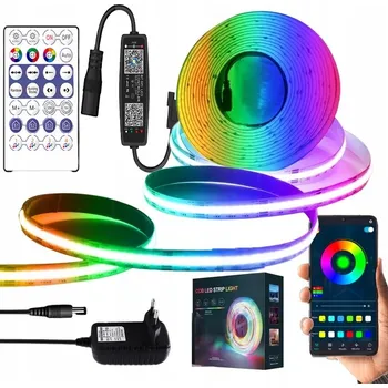 LED páska LED pásek 5m ledrgb vícebarevný 36W IP20 s aplikací a dálkovým ovládáním