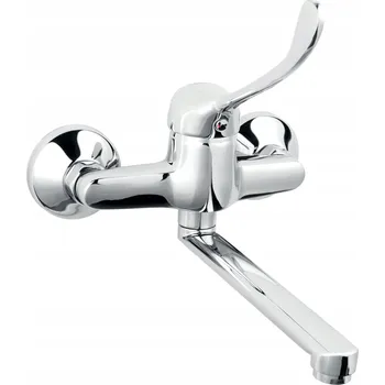 Vodovodní baterie Kuchyňská baterie nástěnná Ferro VASTO stříbrná