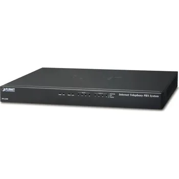 Stolní telefon Planet IPX-2200, IP PBX, SIP Proxy, 2x slot pro moduly, IVR, 200/60 uživatelů, DID, BLF, FAX, Skype-SIP, VPN, CZ
