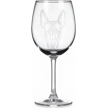 Sklenice Sklenice na víno s gravírovaným motivem – Americký bezsrstý teriér – 2