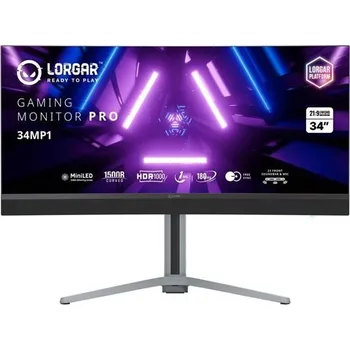 Monitor LORGAR 34 herní monitor zahnutý, miniLED