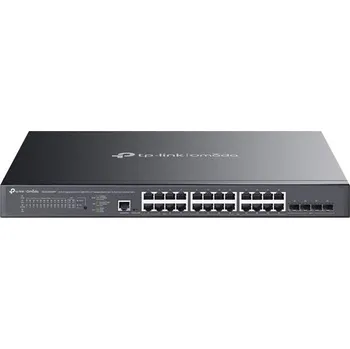 Switch TP-Link SG3428XMPP Omada 24portový gigabitový a 4portový 10GE SFP+ Managed switch L2+ s 16 porty PoE+ a 8 porty PoE++
