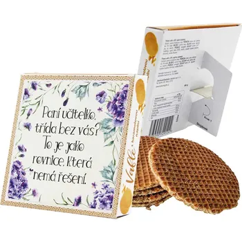 Bonbon Vafle s karamelovou náplní v krabičce 80 g - Paní učitelko
